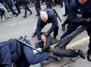 Arrestation musclée