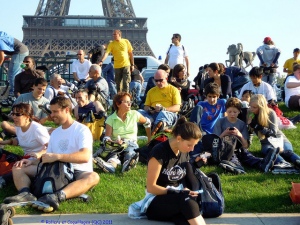 La pause au Trocadéro